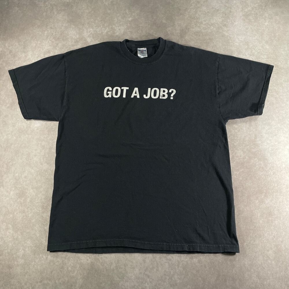 Vintage 90's Got A Job? Western KS Jobs Promo Humor Novelty T-Shirt Size XL